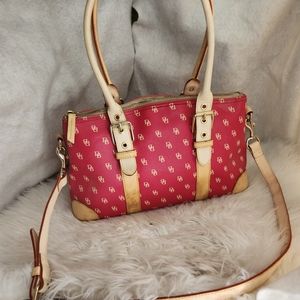Fair condition Pink leather Dooney & Bourke purse handbag